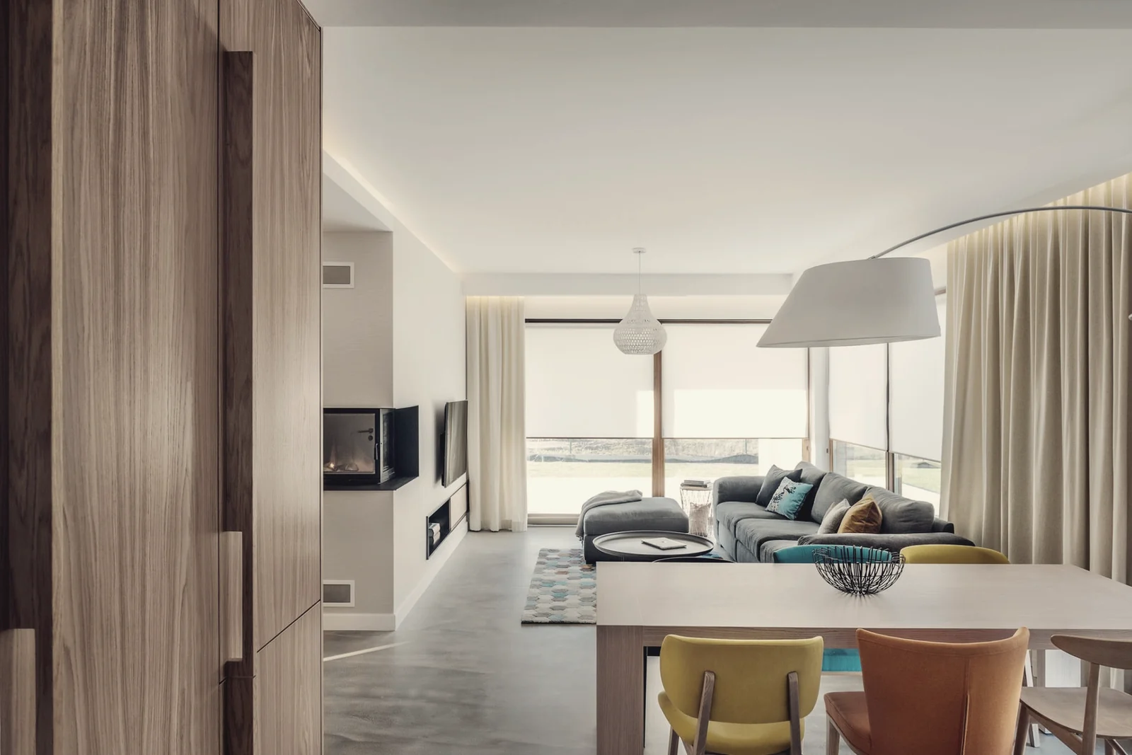 Wood room divider