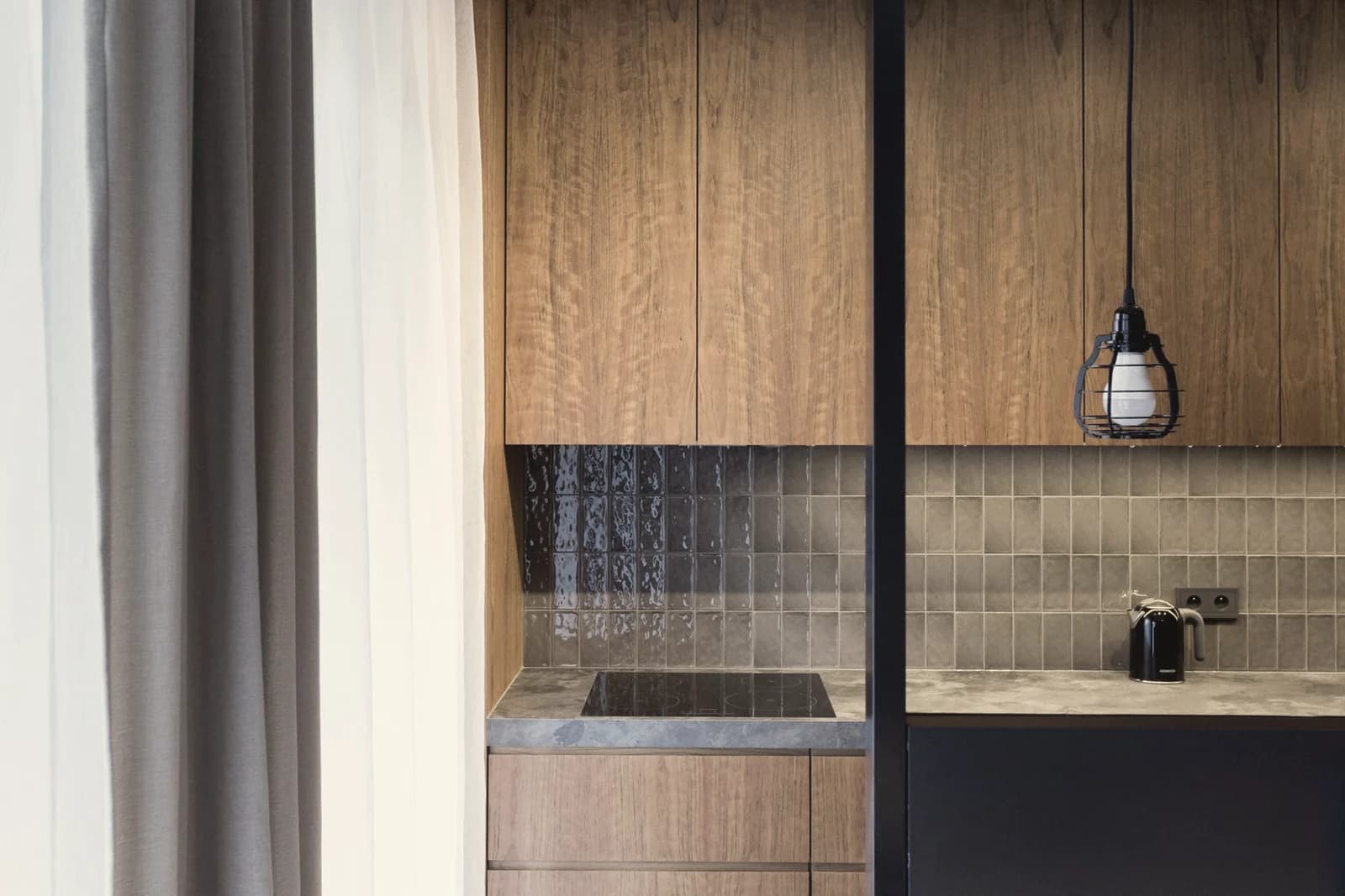 Wood kitchen built-in