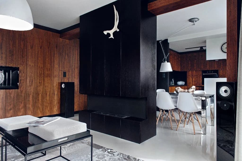 Walnut living room