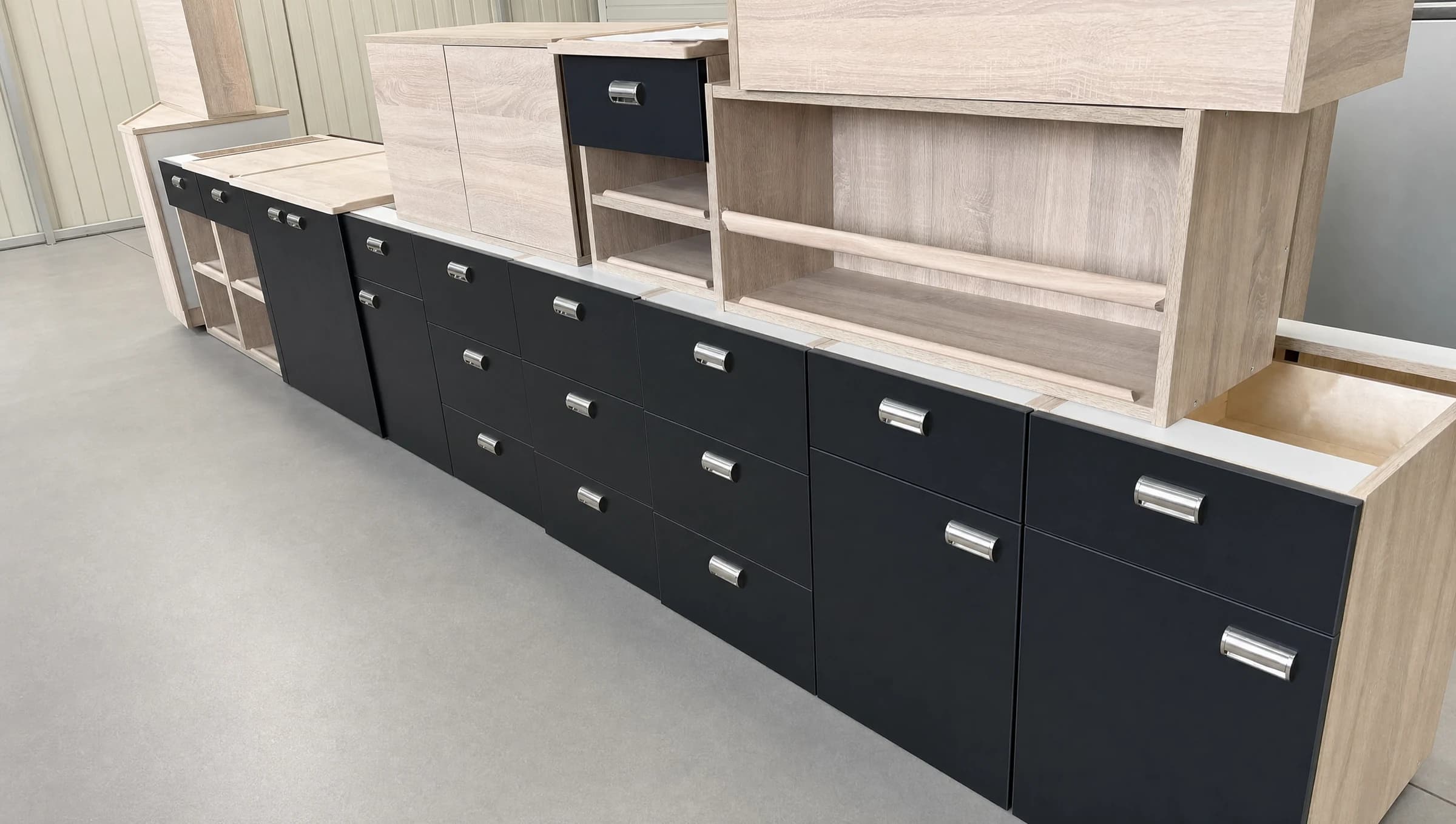 Finished furniture module